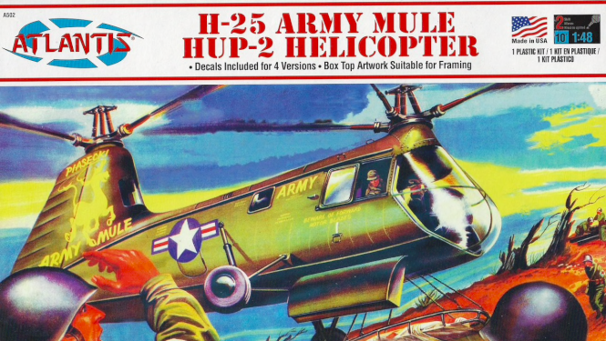 Atlantis, Army Mule Helicopter H-25 HUP-2, 1:48
