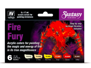 Vallejo, Fantasy Color, Fire Fury, malingsæt