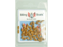 Billing Boats, plastblok, dobbelt, 5 mm, 50 stk.