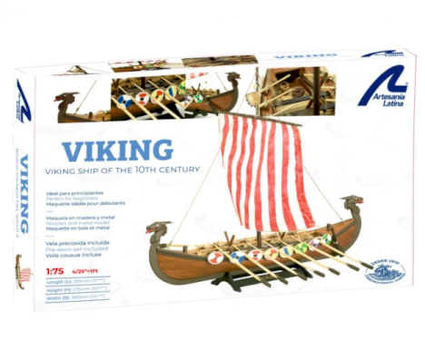 Artesania, vikingeskib, træ, 1:75