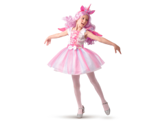 4-Girlz, enhjørningeballerina, kostume, 7-9 år