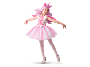 4-Girlz, enhjørningeballerina, kostume, 4-6 år