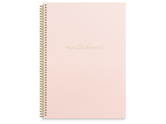 Mayland, notesbog, linjeret, A4, lyserød