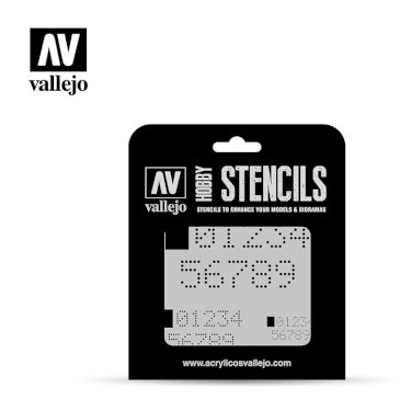 Vallejo, Stencil Digital Numbers