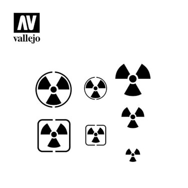 Vallejo, Stencil Radioactivity Signs