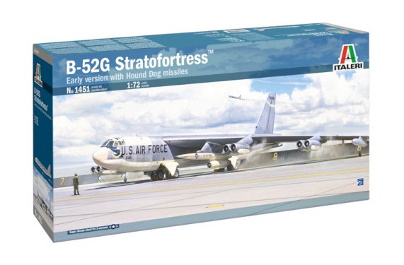Italeri, B-52G Stratofortress Early version with Hound Dog Missiles, 1:72