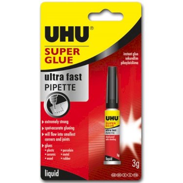 UHU Super Glue Pipette 3g