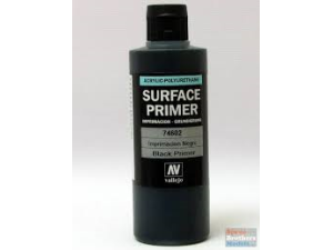 Vallejo Primer Acrylic-Polyurethane 200Ml. Black