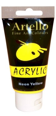 Artello Acrylic, 75 ml, Neon Yellow